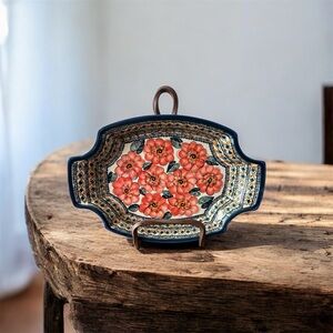 Polish Pottery Unikat Boleslawiec Poland Platter Plate